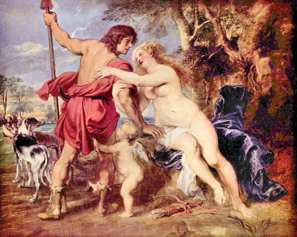 Venus and Adonis by Rubens